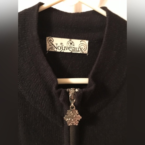 Holiday season zippered sweater vest - size large - Picture 2 of 9